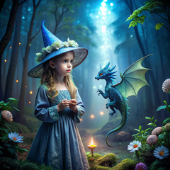beautiful-little-witch-in-night-forest-with-blue-d